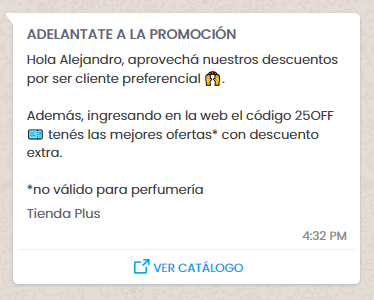 Template con botón a enlace